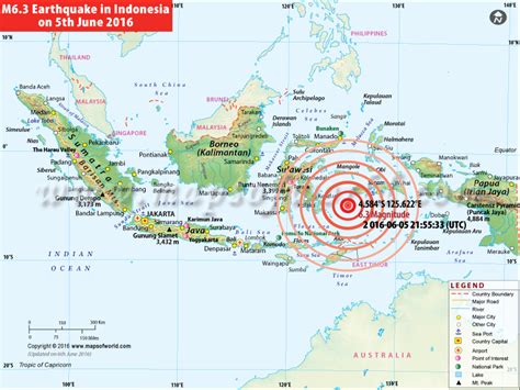 earthquake in indonesia map